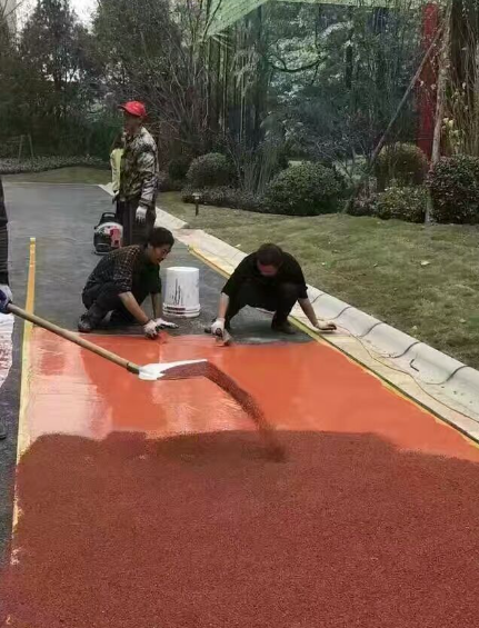 山南彩色路面改色是提升路面美观性